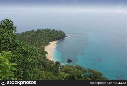 Banana Beach on Principe Island, Sao Tome and Principe, Africa