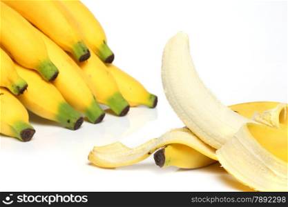 banana ioslated white.