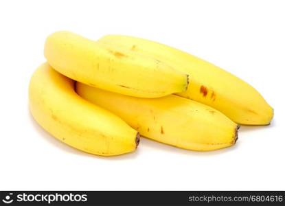 Banana isolated on the white background.