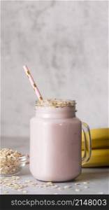 banana oat delicious smoothie