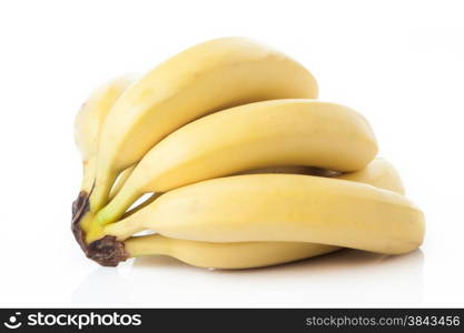 Bananas bunch isolated on white background cutout