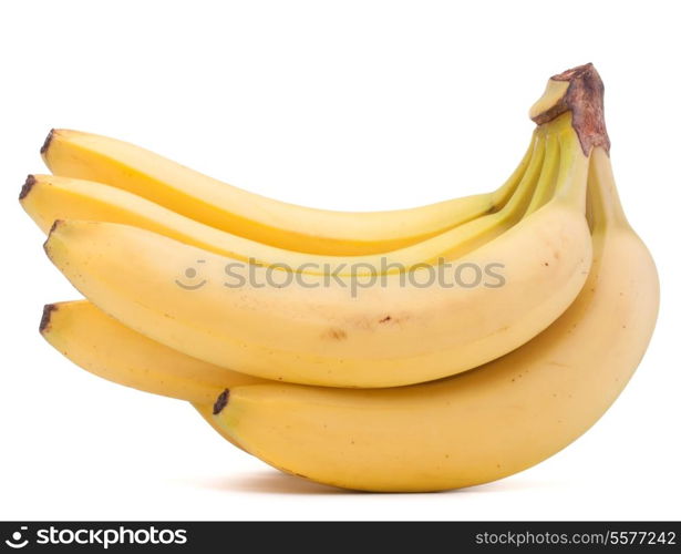 Bananas bunch isolated on white background cutout