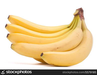 Bananas bunch isolated on white background cutout