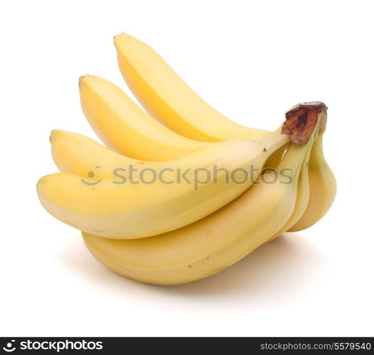 Bananas bunch isolated on white background cutout