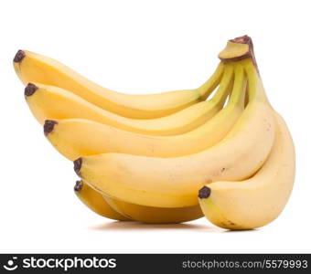 Bananas bunch isolated on white background cutout