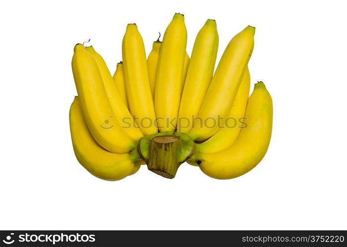 Bananas isolated on white
