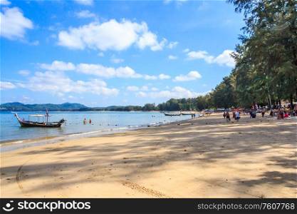 Bang Tao beach on a sunny day, Phuket, THailand