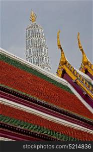 bangkok in temple thailand abstract cross colors roof wat palaces asia sky and colors religion mosaic