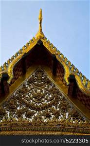 bangkok in the temple thailand abstract cross colors roof wat palaces asia sky and colors religion mosaic