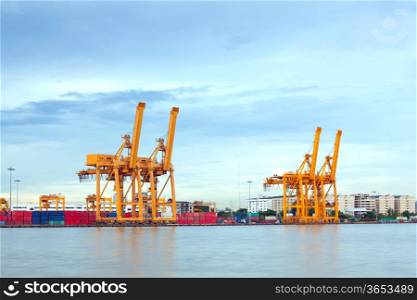 Bangkok Port Terminal for shipping and logistic
