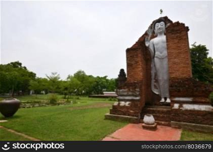 BANGKOK, THAILAND-20 JUNE, 2016: The Ancient City museum near Bangkok, Thailand. Ancient Siam is a park constructed under the patronage of Lek Viriyaphant