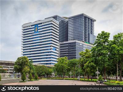 BANGKOK, THAILAND - AUGUST 2: H.M.Queen Sirikit Building in Chulalongkorn hospital on August 2,2014 in Bangkok Thailand