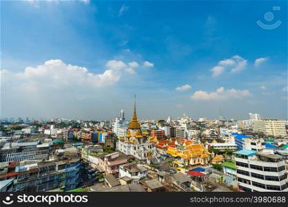 BANGKOK, THAILAND-Dec 1, 2018: Wat traimitr withayaram temple in Bangkok, Thailand