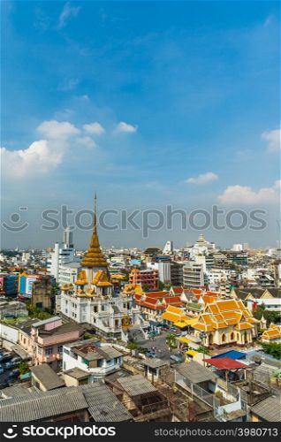 BANGKOK, THAILAND-Dec 1, 2018: Wat traimitr withayaram temple in Bangkok, Thailand