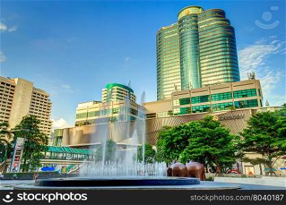 BANGKOK, THAILAND - JUNE 27: Gaysorn Shopping Centre is a shopping mall located on the Ratchaprasong shopping district, on June 27, 2014 in Bangkok, Thailand. Gaysorn has five levels with more than 100 shops over an area of 12,600 square metres.