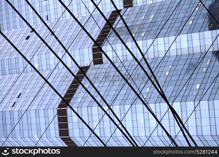 bangkok thailand reflex of some gray palace in a window terrace the centre current pipe