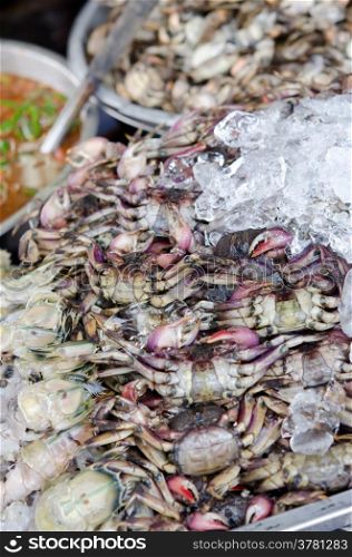 bangkok thailand seafood markets crabs for sale