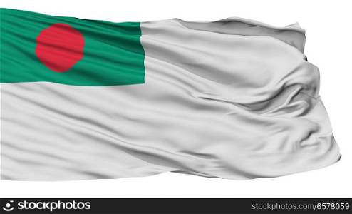 Bangladesh Naval Ensign Flag, Isolated On White Background. Bangladesh Naval Ensign Flag, Isolated On White