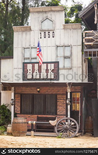 Bank in Wild West style