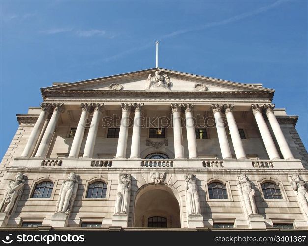 Bank of England. The historical building of the Bank of England, London, UK