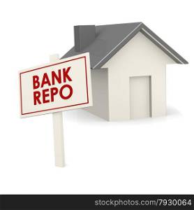Bank repo banner with house