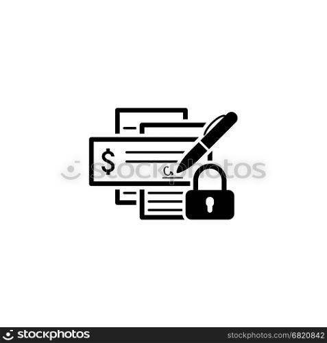 Banking Security Icon. Flat Design.. Banking Security Icon. Flat Design. Business Concept. Isolated Illustration.