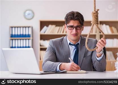 Bankrupt broke businessman considering suicide hanging himself