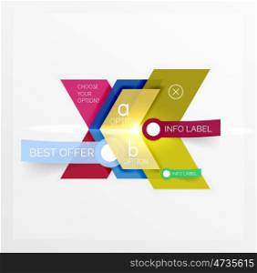 Banners, business backgrounds and presentations infographics templates