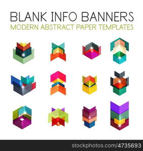 Banners, business backgrounds and presentations infographics templates