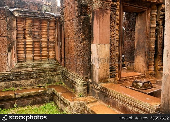 Banteay Srei temple in the Angkor Area, Siem Reap, Cambodia