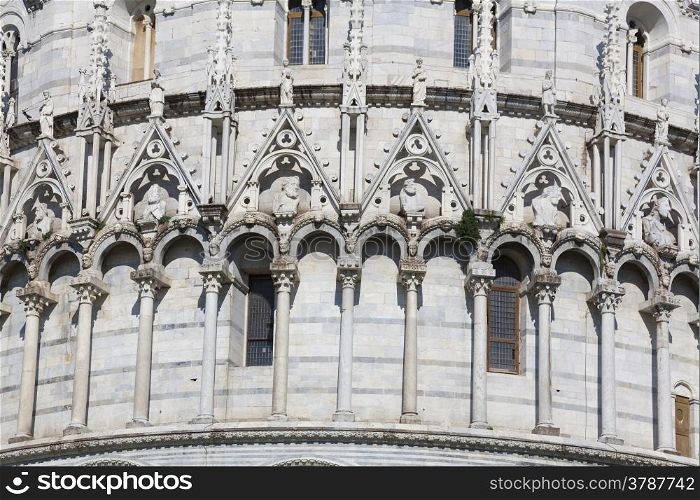 Baptistery, Piazza dei Miracoli, Pisa, Tuscany, Italy