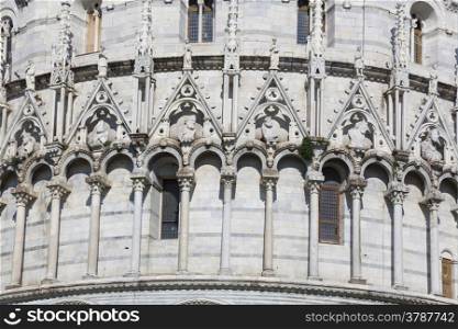 Baptistery, Piazza dei Miracoli, Pisa, Tuscany, Italy