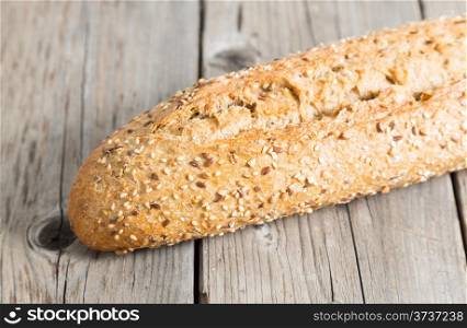 Bar baked artisan bread with cereals