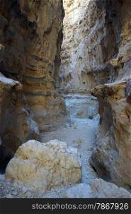 Barak canyon in Negev cdesert in Israel