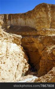 Barak canyon in Negev desert, Israel