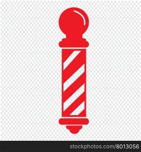 barber shop pole Icon Illustration design