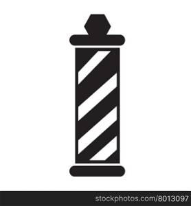 barber shop pole Icon Illustration design