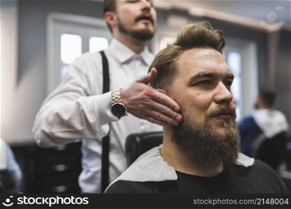 barber showing result client