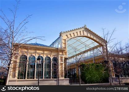 Barcelona greenhouse in ciudadela Park glass ceiling