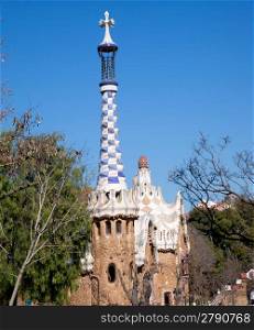 Barcelona Park Guell Gingerbread House of Gaudi modernism fairy tale