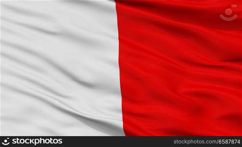 Bari City Flag, Country Italy, Closeup View. Bari City Flag, Italy, Closeup View