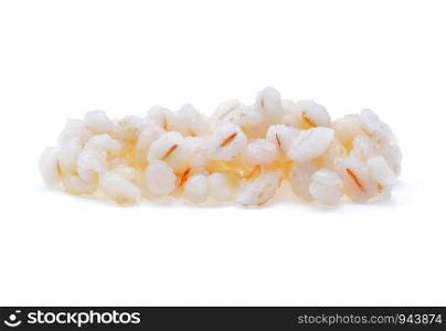 Barley Grains Isolated on White Background.