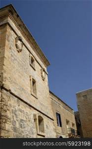 Baroque Architecture on medieval building in the island of Malta