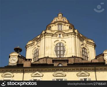 Baroque church of San Lorenzo in Turin (Torino). San Lorenzo Turin
