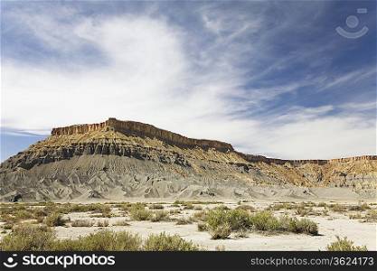 Barren desert landscape