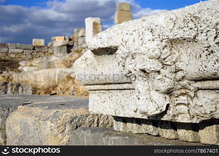 Bas-relief in Antiohia Pisidia near Yalvac, Turkey