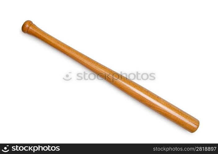 Baseball bat isolated on white