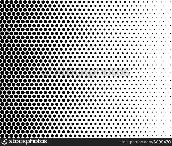 Basic halftone dots effect in black and white color. Halftone effect. Dot halftone. Black white halftone.