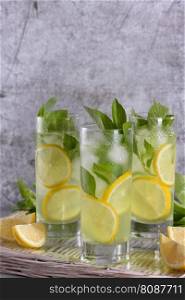 Basil Lemon Gin and Tonic, very light, incredibly refreshing cocktail.