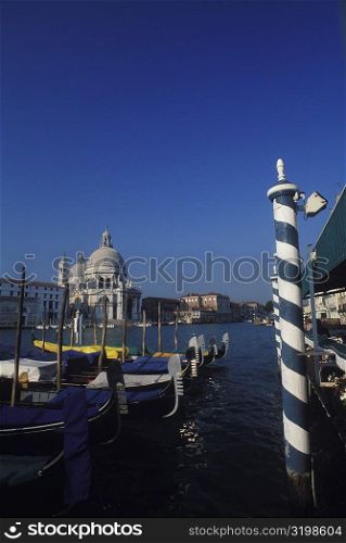 Basilica at the waterfront, Santa Maria Della Salute, Venice, Veneto, Italy